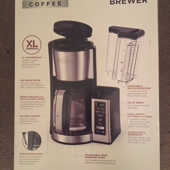 Ninja Coffee 12-Cup Programmable Brewer Coffee Maker CE200 NEW OPEN BOX - Picture 10 of 12